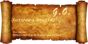 Gotthard Otelló névjegykártya